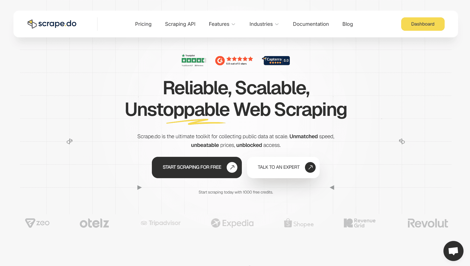 Scrape.do website hero